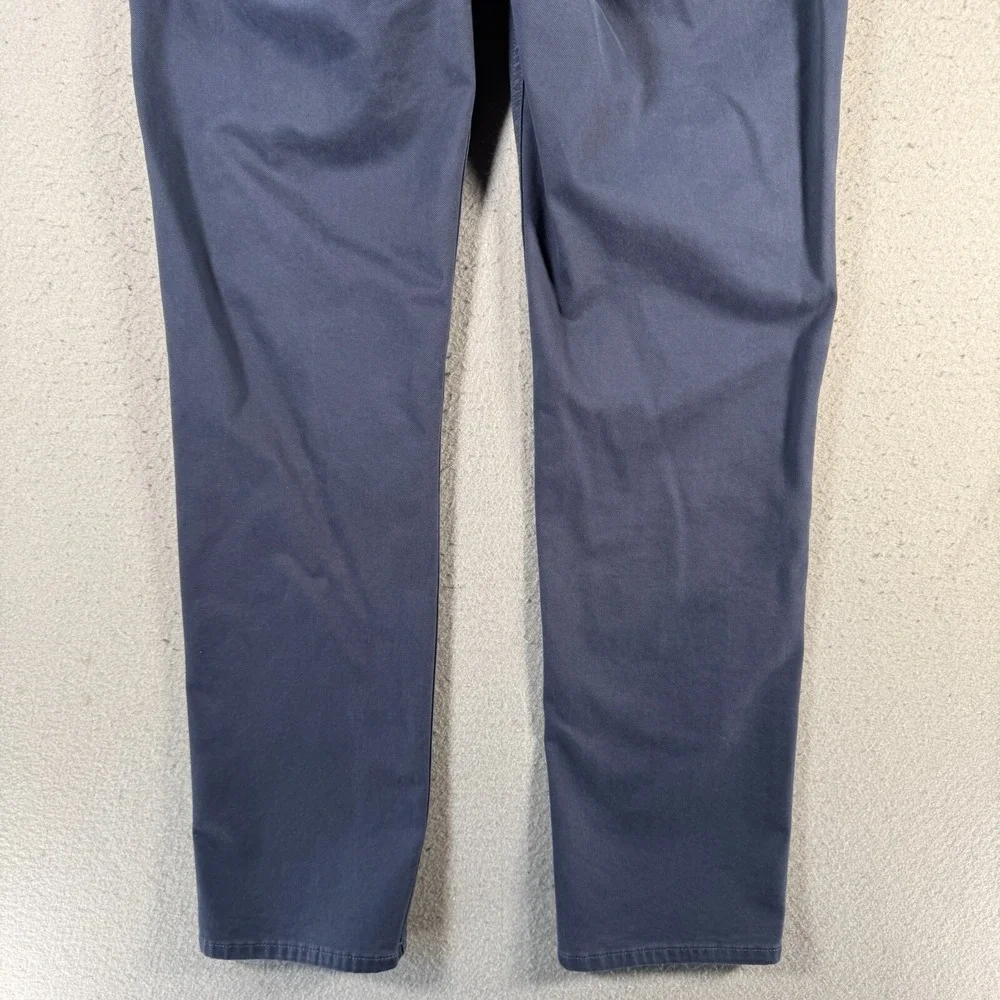 Banana Republic The Traveler Chino Pants Men 35x32 Slate Blue Slim Twill Classic